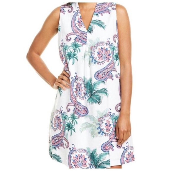 Tommy Bahama Dresses & Skirts - TOMMY Bahama Linen Blend Shift Dress Sleeveless sz(M)